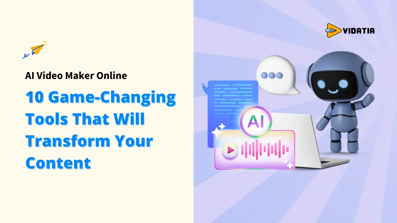 A split-screen showing a side-by-side comparison of a video script input and the corresponding generated video preview, demonstrating the efficiency of Video Makers Online. Al Video Makers; Al Video Makers Online; Video Makers Online